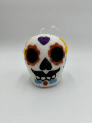 Felt Sugar Skull Ornaments