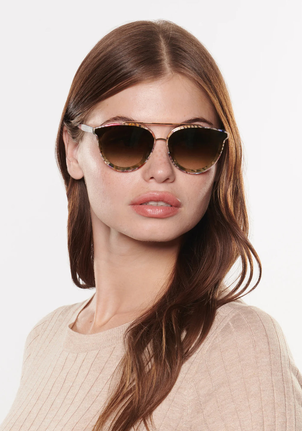 ☆Vivie CLIONE☆ Italian Brilliance Diamond-Cut Clover Necklace 14K Yellow Gold