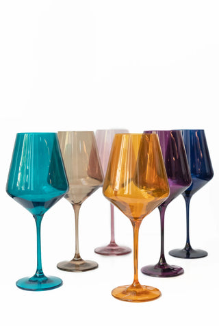 Estelle Colored Wine Stemware | Set of 6