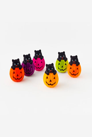 Flocked Cats in Pumpkin