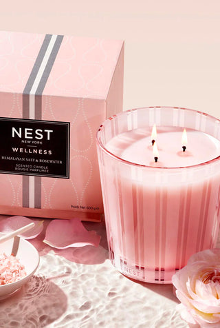Himalayan Salt + Rosewater 3-Wick Candle