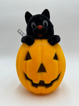 Flocked Cats in Pumpkin