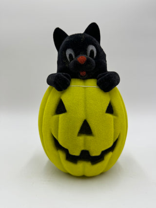 Flocked Cats in Pumpkin