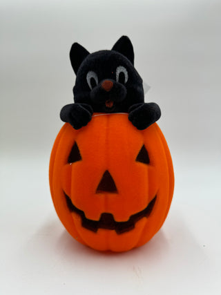 Flocked Cats in Pumpkin