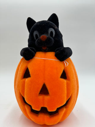 Flocked Cats in Pumpkin