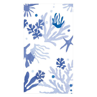 Matisse Coral Blue Paper Guest Towels