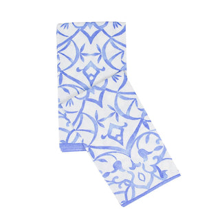 Algarve Ceramic Blue Paper Linen Guest Towels