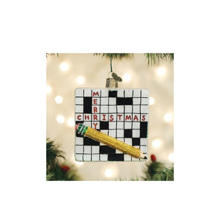 Crossword Puzzle Ornament