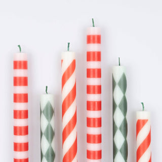 Festive Pattern Table Candles