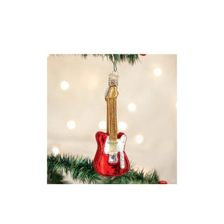 Red Electric Guitar Ornament