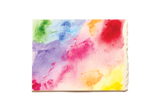Watercolor Gradient Blank Note Card