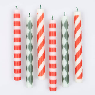 Festive Pattern Table Candles