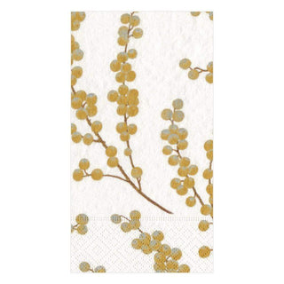 Berry Branches Gold Paper Guest Towels