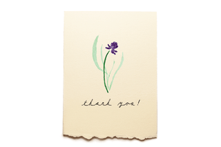 Thank You - Iris - Greeting Card