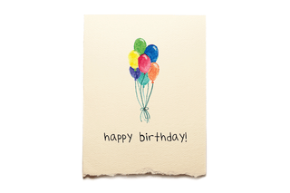 Happy Birthday - Balloons Greeting Card