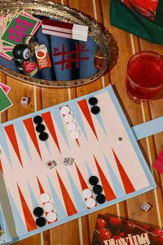 Roll Up 3-in-1 Game, Checkered Hearts
