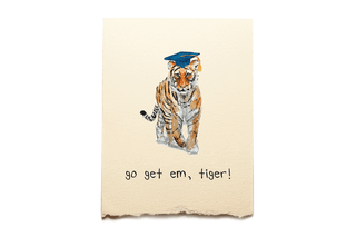 Graduation - Go get em, Tiger! Greeting Card