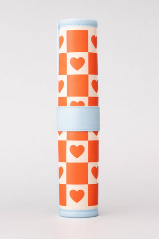 Roll Up 3-in-1 Game, Checkered Hearts