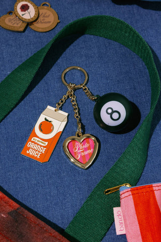 Fidget Keychain, Orange Juice