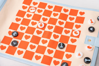 Roll Up 3-in-1 Game, Checkered Hearts