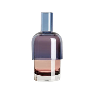 Fusion Reversible Vase, Blue and Burgundy Small