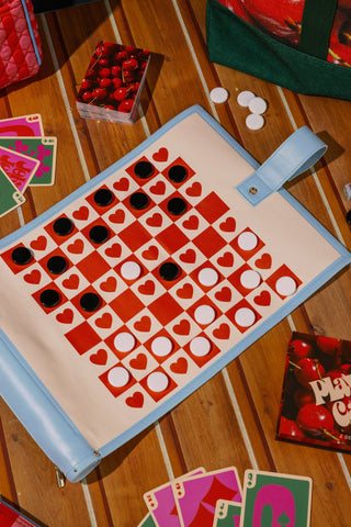 Roll Up 3-in-1 Game, Checkered Hearts