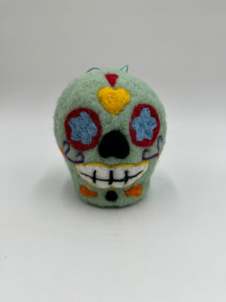 Felt Sugar Skull Ornaments