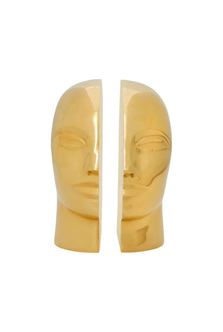 Brass Atlas Bookends