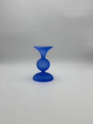 Frosted Pillar Candle Holders