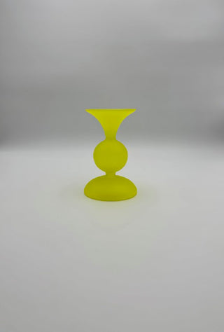 Frosted Pillar Candle Holders
