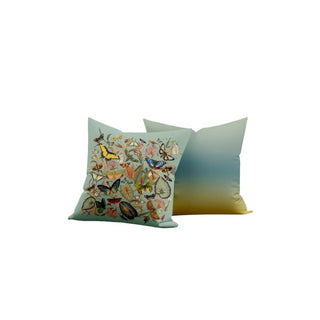 Butterfly Aqua Pillow, Small