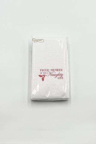 Naughty List Paper Guest Towels