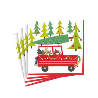 Doggy Tree Adventure Cocktail Napkins