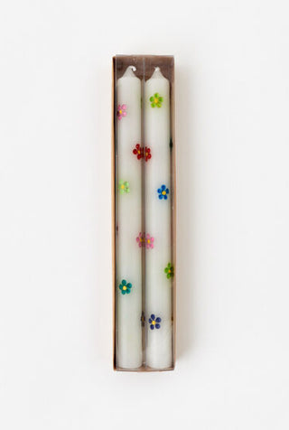 Daisy Taper Candle