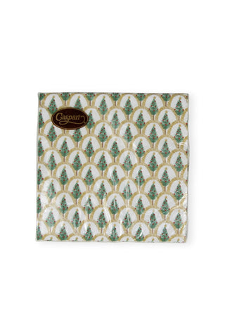Deco Christmas Gold Paper Cocktail Napkins
