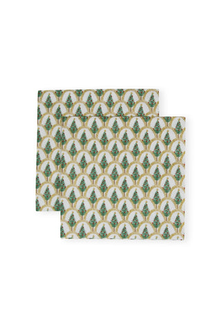 Deco Christmas Gold Paper Cocktail Napkins