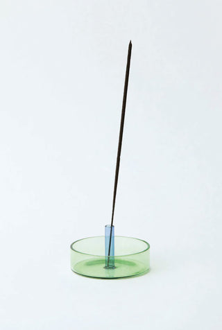 Duo Tone Glass Incense Holder