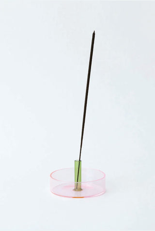Duo Tone Glass Incense Holder