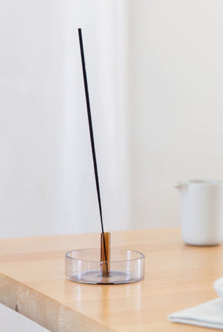 Duo Tone Glass Incense Holder