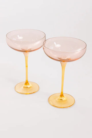 Estelle Colored Champagne Coupe | Set of 2