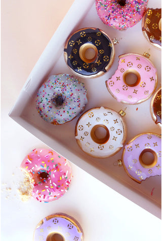 Large Fashion House Donut Ornaments