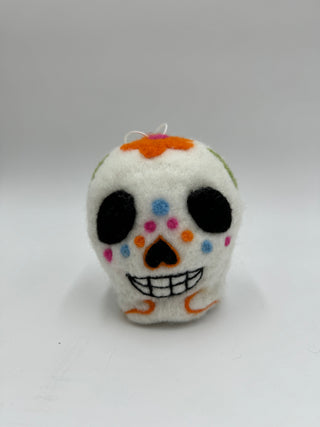 Felt Sugar Skull Ornaments