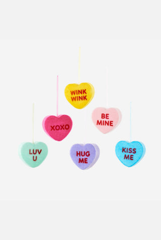 Flocked Conversation Heart (Small)