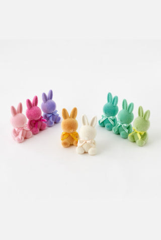 Flocked Sitting Bunny