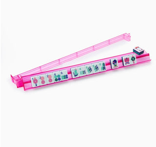 Multicolor Mahjong Acrylic Rack & Pusher Set