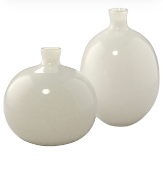 Minx Decorative Vases, White (Set of 2)