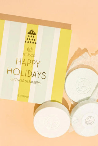 Happy Holidays Shower Steamer