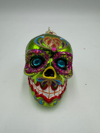Shiny Sugar Skull Ornament