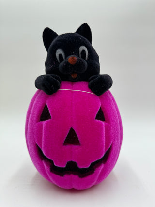 Flocked Cats in Pumpkin
