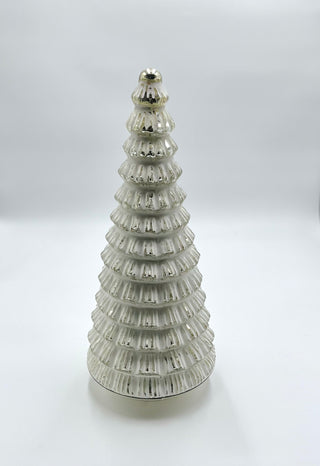White Glass Tree, Set of 2